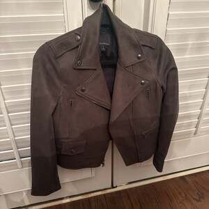 Banana Republic Vegan Suede Moto Jacket